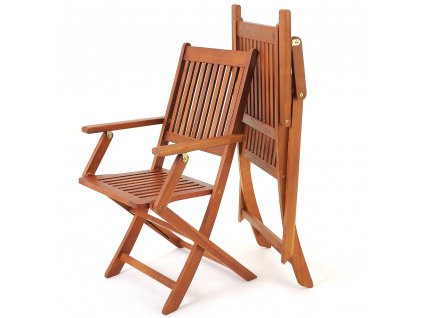 Sada 2 zahradních skládacích židlí Sydney z akátu - certifikovaná FSC 24288