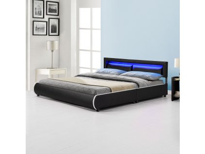 Čalouněná postel Murcia 180 x 200 cm - černá 30027