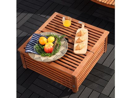 Kryt na stojan na slunečník 62x62x26cm - akát 30088