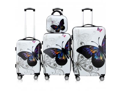 Set cestovních kufrů Butterfly 4-dílný 30596