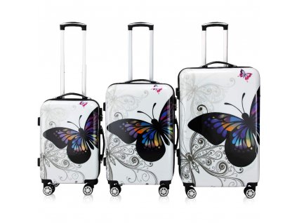 Set cestovních kufrů Butterfly 3-dílný
