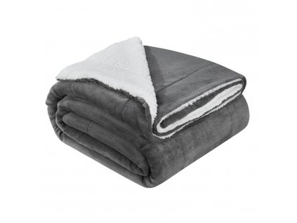 Fleecová deka 150x200cm tmavě šedá