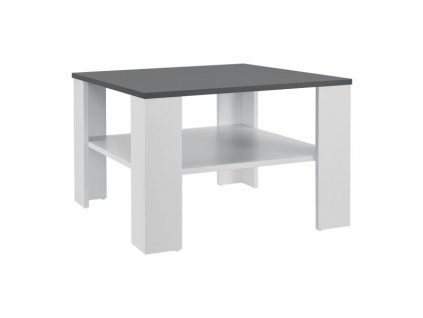 Konferenční stolek 60x60cm - bílý/tmavě šedý