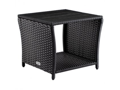 Ratanový stolek Vedis 45x45x40cm - černý