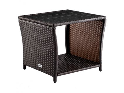 Ratanový stolek Vedis 45x45x40cm - hnědý