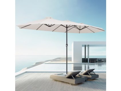 Zahradní slunečník XXL - krémový využití