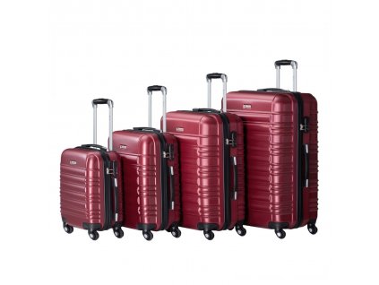 Set cestovních kufrů Rom - červená