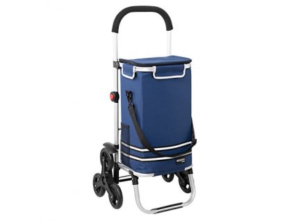 Nákupní vozík s kolečky - modrý