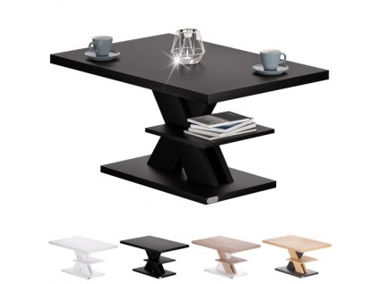 Konferenční stolek Detroit 90x60x45cm - černý