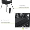 Kovová křesla Kastos 2 ks - černá výhody