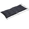 Poduška na lavici 110x45x8 cm - antracit rozměry