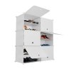 Skříňka na boty 85x96x31 cm - bílá