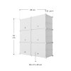 Skříňka na boty 85x96x31 cm - bílá rozměry