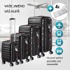 Set cestovních kufrů Baseline 4-dílný - černý jmenovka