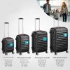 Set cestovních kufrů Baseline 4-dílný - černý rozměry