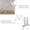 Hliníkový multifunkční žebřík 360 cm výhody