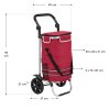 Nákupní vozík 56 L - červený rozměry
