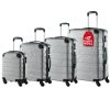 12759 set 4 ks cestovnych kufrov strieborny