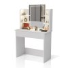 12828 toaletny stolik zoey s led osvetlenim biely