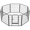 Kovová ohrádka pro štěňátka -160x160x80cm 28421