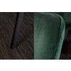 Designová židle Amsterdam samet smaragdově zelená 34382