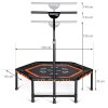 Fitness Trampolína Ø120x35cm - černá rozměry