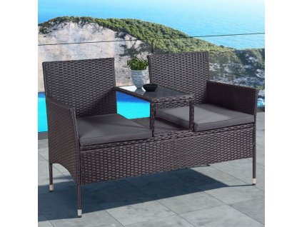 Rattan pad - Monaco fekete 25560