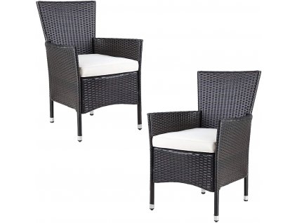 Rattan fotelek 2 db - barna 26286