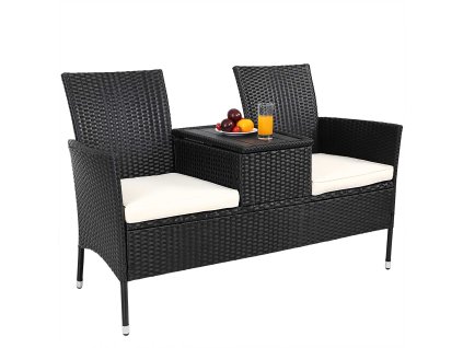 Rattan pad - fekete