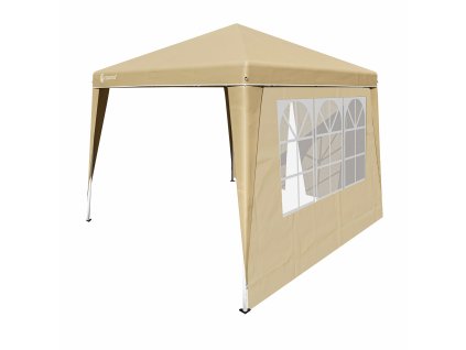 Kerti pavilon Capri 3x3 m - 2 oldalfal - bézs színű