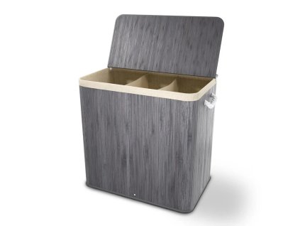 Curly bambusz kosár 150 L - szürke