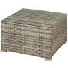 Kerti rattan készlet Punta Cana L - szürke/antracit párnák 25572