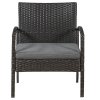Rattan készlet Trinidad - fekete 25592