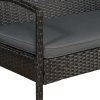 Rattan készlet Trinidad - fekete 25593