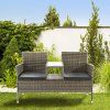Merlin rattan pad - szürke 27109