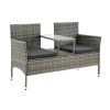 Rattan pad Merlin - szürke