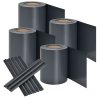 PVC védőöv kerítéshez 4 db - antracit 27385