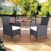 Rattan fotelek 2 db - barna 26287