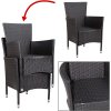 Rattan fotelek 2 db - barna 26289