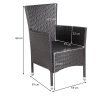 Rattan fotelek 2 db - barna 26290
