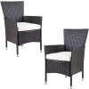 Rattan fotelek 2 db - barna 26286