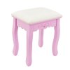 Julia fésülködőasztal - rózsaszín szék