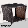 Vedis rattan asztal 45x45x40 cm - barna méretek