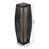Solar rattan lámpa 70 cm méretek