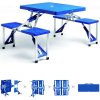 Összecsukható kemping szett - kék összecsukható