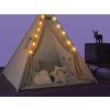 Gyerek teepee sátor 160x130x130 cm - fehér