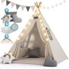 Gyerek teepee sátor 160x130x130 cm - fehér