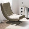 Relaxációs fotel - krémszínű