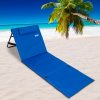 Strandszőnyeg háttámlával - kék