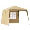 Kerti pavilon Capri 3x3 m - 2 oldalfal - bézs